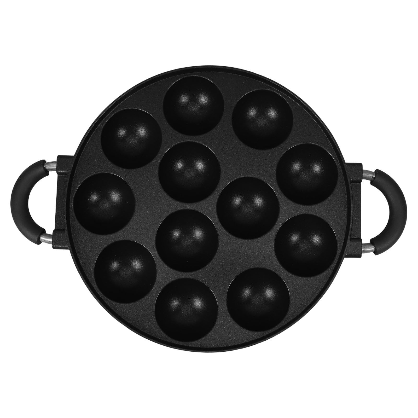 Poêle à takoyaki avec répartition uniforme de la chaleur et revêtement antiadhésif