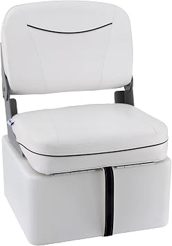 DeckMate Premium Jump Seat With Seat Box - White
