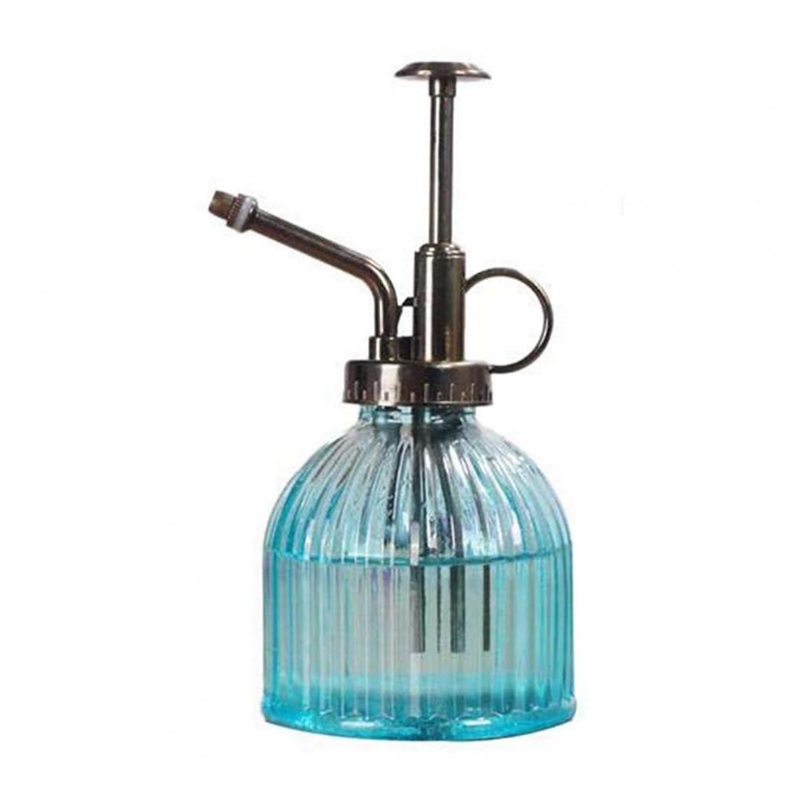 DSFIHJO Vintage Hand-pressure Watering Sprayers Pumpkin Shape Plant Flower Water Sprayer Small Glass Spray Bottle Garden Supplies(Blue)