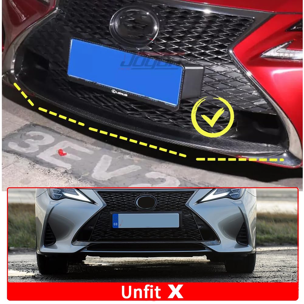 レクサスRCフロントバンパー　スポイラー付き レクサス RC後期 カーボンフロントスポイラーFS : エアロ