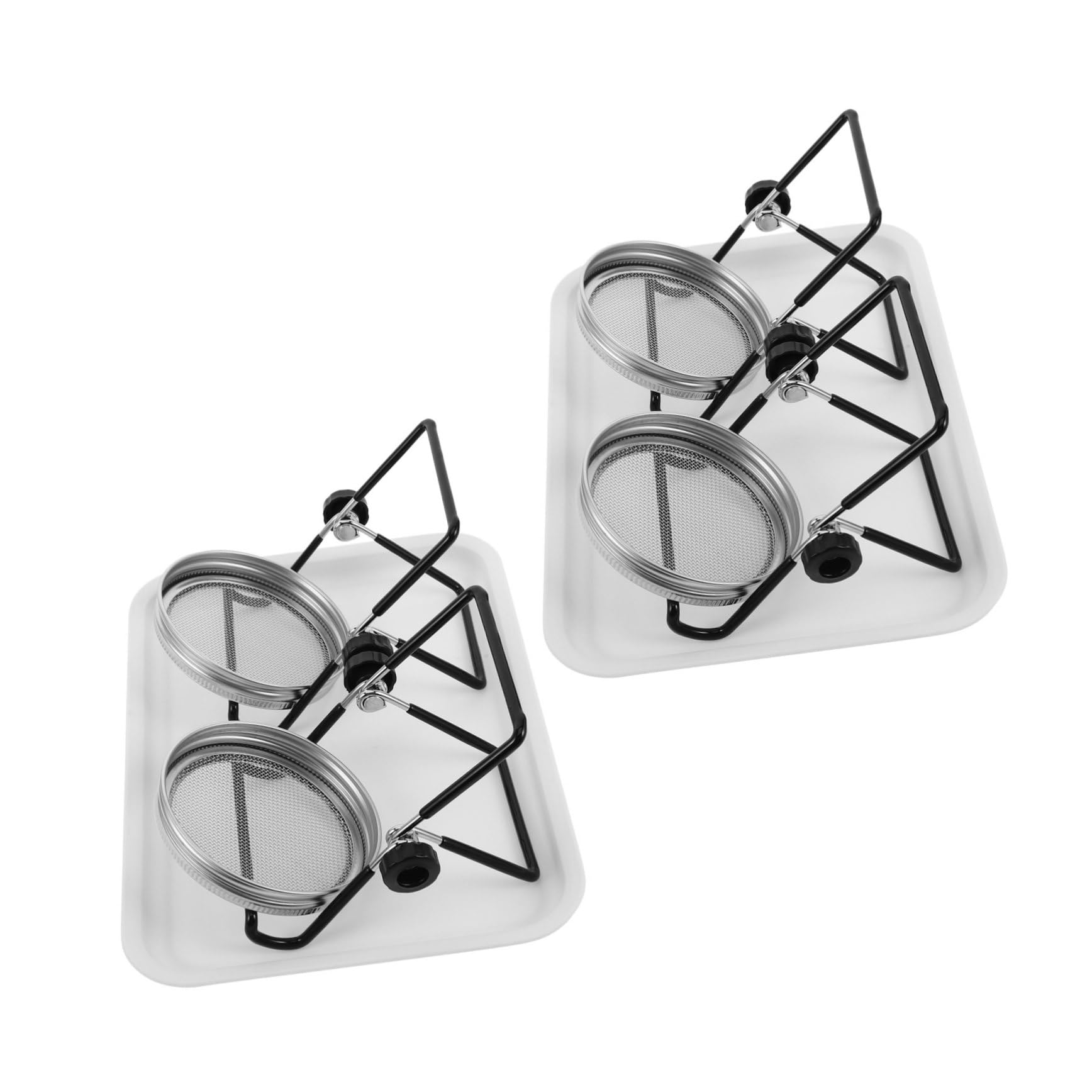 Couvercles de bocaux à germination HEMOTON lot de 2 en inox pour faire germer vos graines