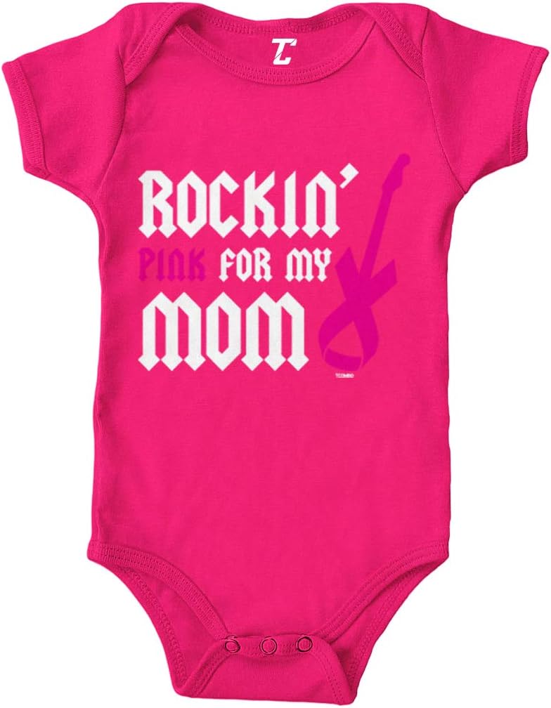 Tcombo Rockin' Pink for My Mom - Breast Cancer Bodysuit