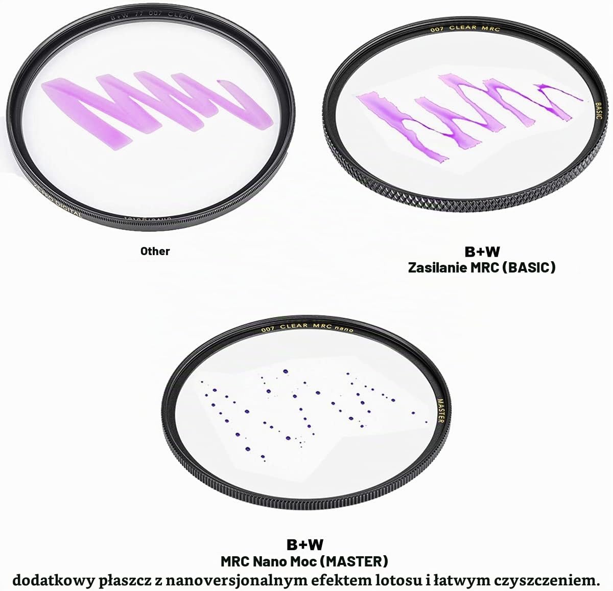 B+W Filtr UV MRC Nano Master 72 mm (16 x hartowany, Slim, Premium) 1101507 Black