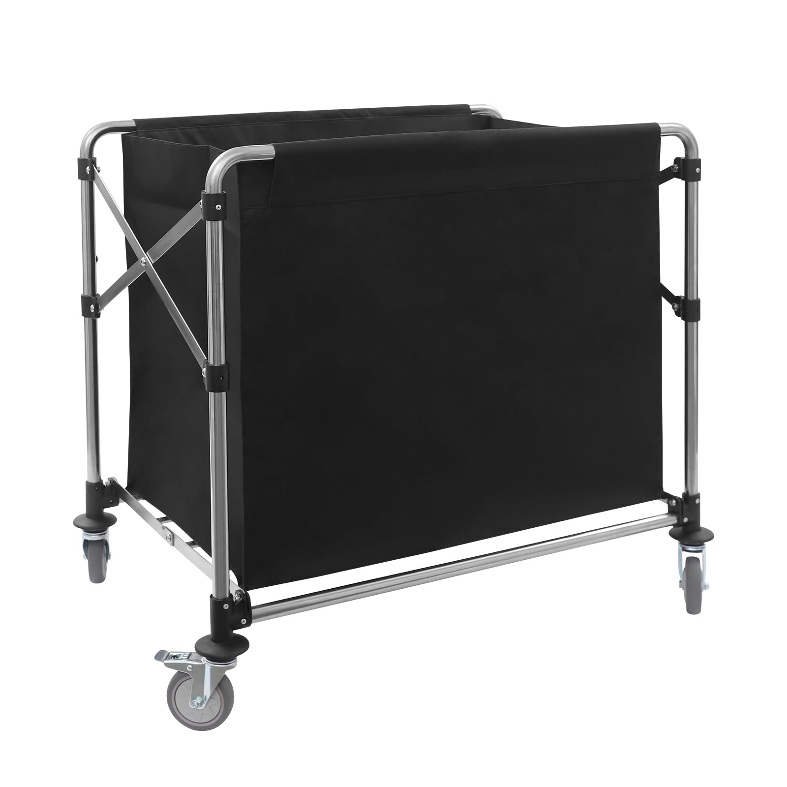 Carrello per la biancheria, con ruote, pieghevole, per la biancheria, per la casa, hotel, 90 x 60 x 88 cm
