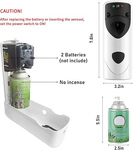 Miniatura 7 de Dispensador automático de ambientador en aerosol con dispensador de fragancia programable remoto apto para recargas de spray  Dispensador de aerosol