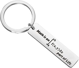 Math is an Integral Part of Life Funny Math Keychain Math Teacher Gifts Math Geek Gifts Math Student Gifts