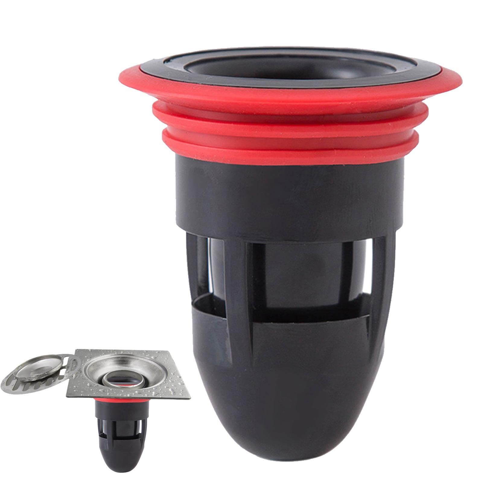 Geruwam Shower Drain Stopper Anti-Odor Bathtub Drain Stopper Bathroom Coc Sink Stopper Anti Clogging Backflow Preventer For Sewers Multifunctional Bathtub Stoppers