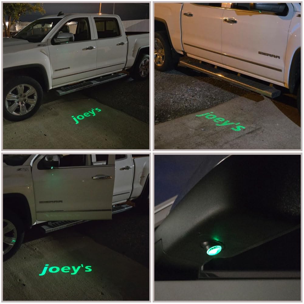 LQYTQQ 2pcs Set Side Mirror Projector Ghost Shadow Puddle customized Logo Light Compatible with Silverado 1500,2500HD,3500HD,Suburban Z71,Tahoe customized logo