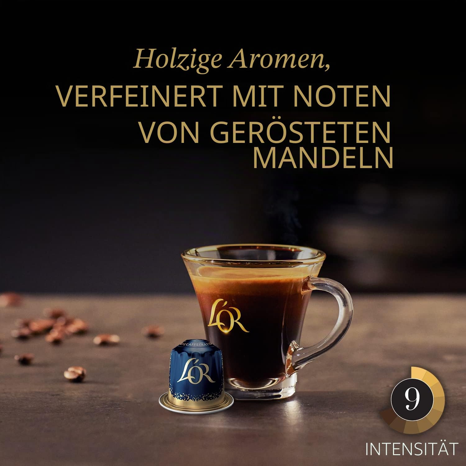 L'OR Espresso Ristretto Entkoffeinierter Espresso Entkoffeinierte Kaffeetassen, 10 x 10 Tassen