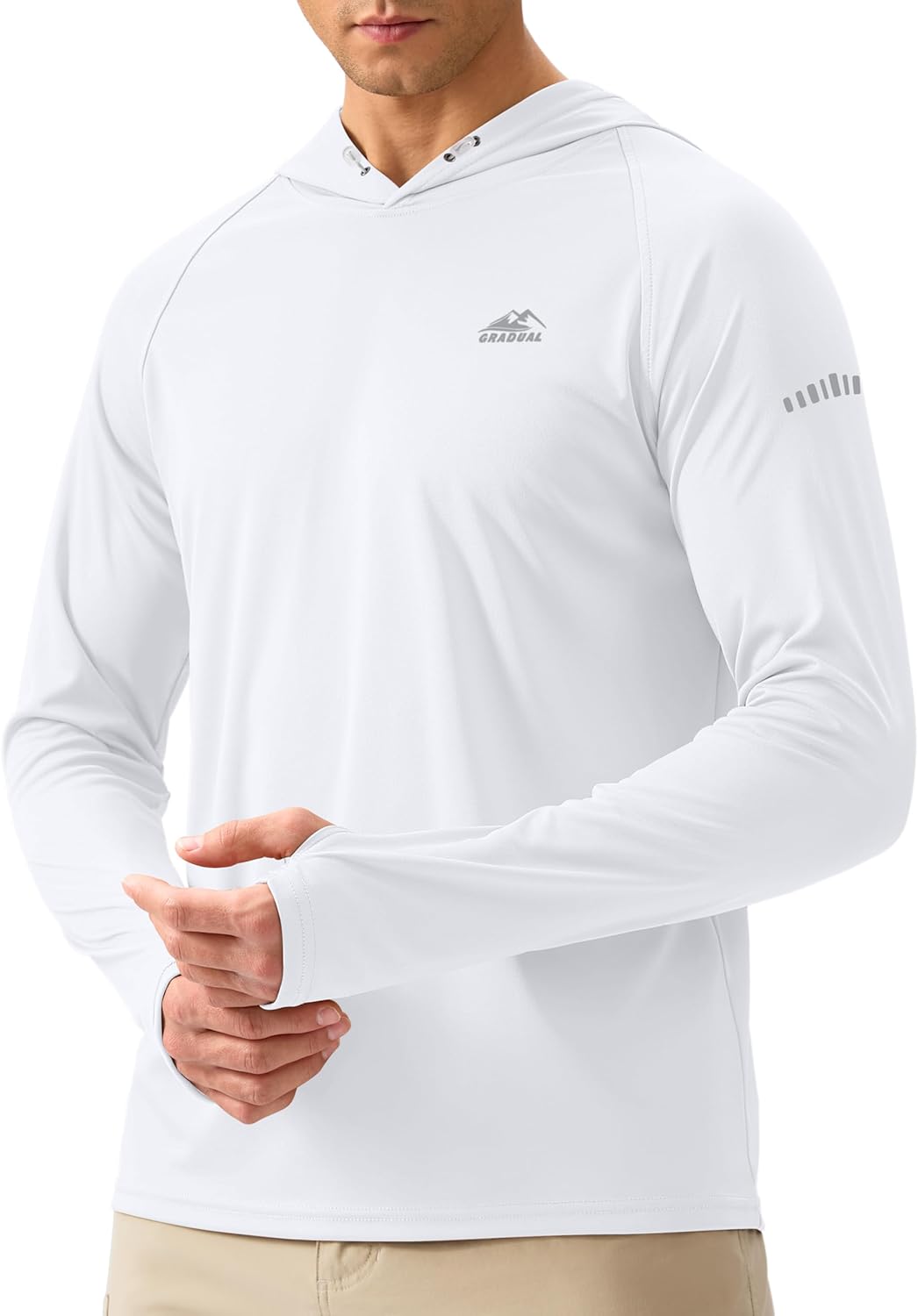 Men's Sun Protection Hoodie Shirt UPF 50+ Long Sleeve Fishing Rash Guard UV SPF Summer Lightweight Hiking Shirt for Men