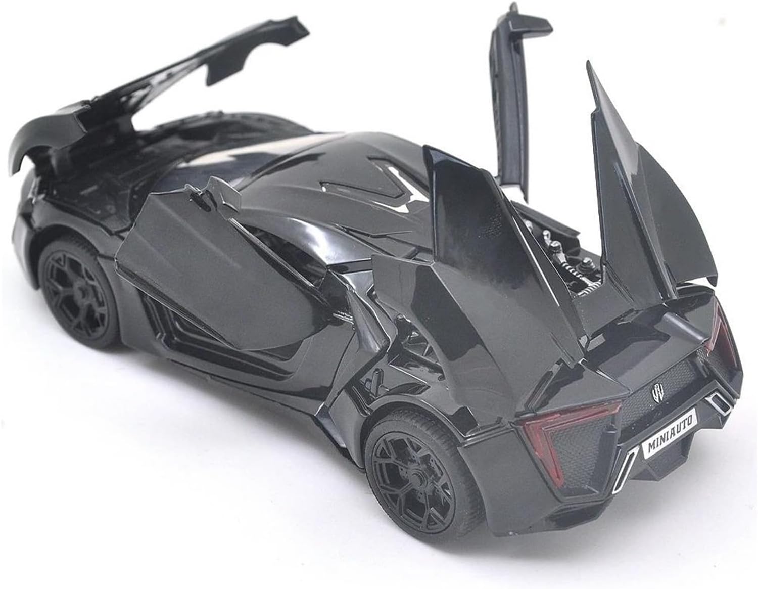 Scale car Model 1: 32 for Lecan Supercars Die-Casting Metal Alloy Car Model Decorative Souvenirs Proportional Car Model Suitable for Display(White)