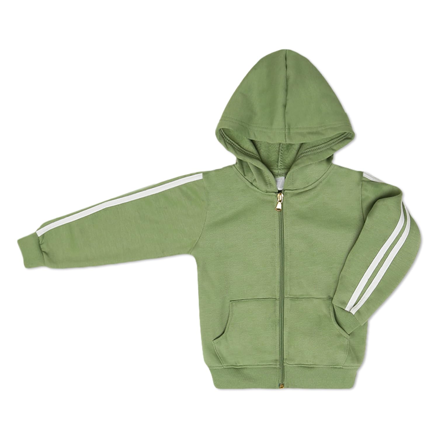 Nirvartaya Zipper Hoodie And Trackpant Set (3-4 Year | Green) 3
