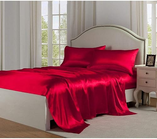 Miniatura 8 de Juego de sábanas egipcias de lujo 1800, de Hotel Collection, bolsillos profundos, resistente a las arrugas y al desgaste, juego de sábanas y fundas