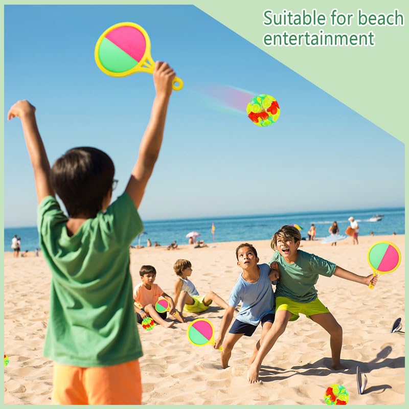 Ekubx Toss and Catch Ball Set - Suction Cup Ball and Catch Game Throwing and Sticky Balls for Family Beaches Yards Playgrounds - Image 7