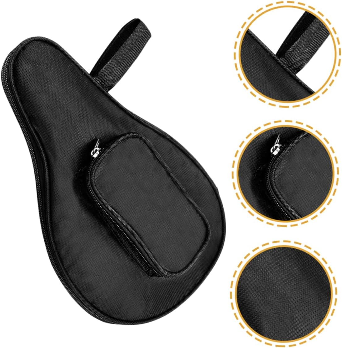 Table Tennis Racket Bag Sturdy Gourd-Shaped Storage Case for Rackets Waterproof and Protective Organizer for Boys and Girls and Adults for Sports and Game Accessories