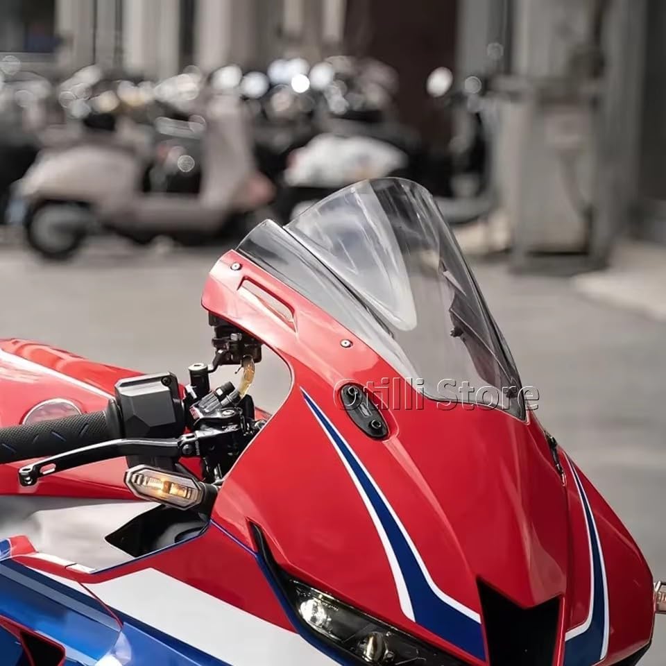 For Honda CBR600RR 2021-2025 CBR 600 RR Motorcycle Touring Sport WindScreen Windshield Visor Deflector Fairing Cover CBR 600RR (Black)