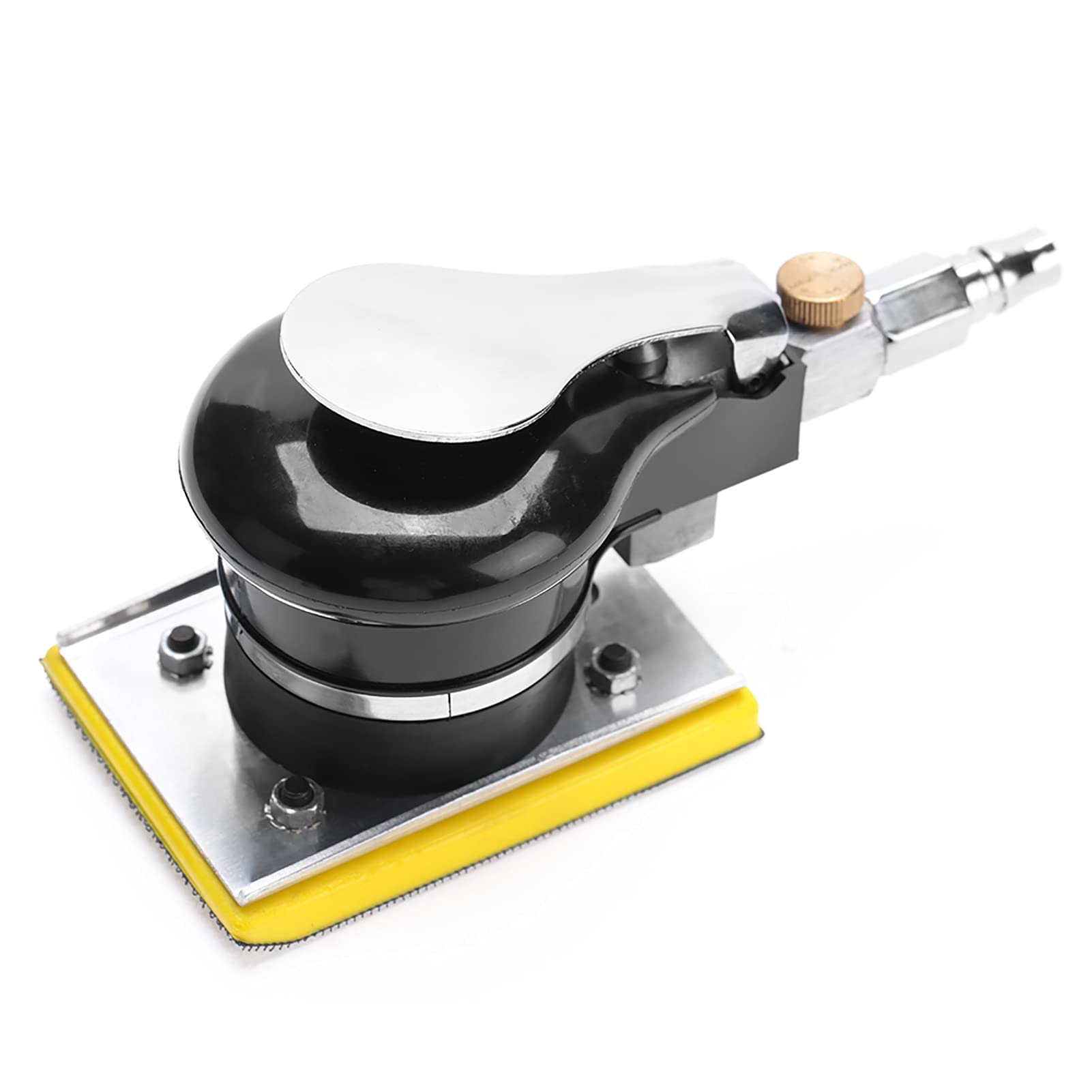 Lijadora de aire de mano de 71x100 mm, pulidora, herramienta de pulido neumática, velocidad ajustable de 10000 rpm, baja vibración para pulido de muebles de madera y metal