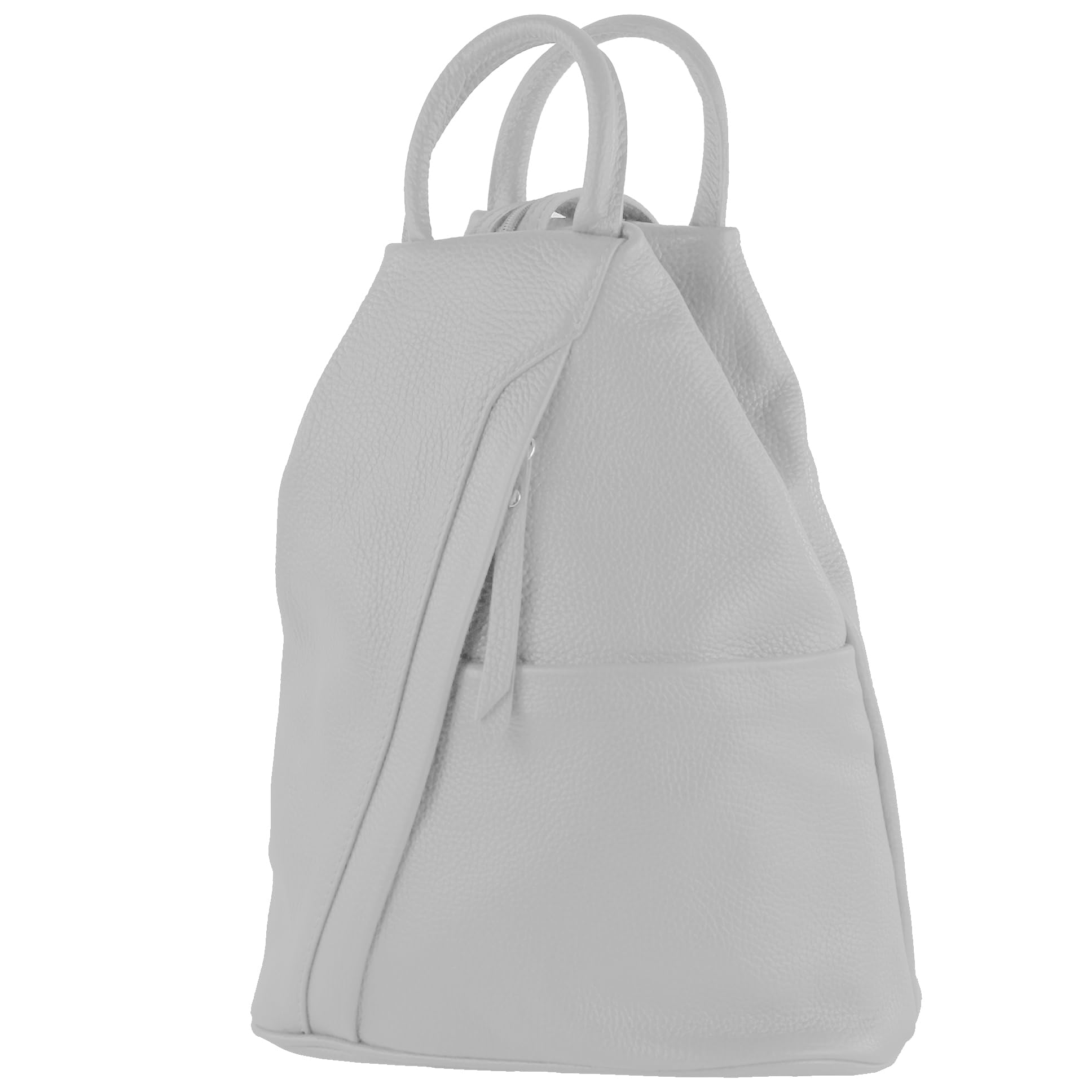 modamoda de T180 Damen Leder Rucksack Handtasche 2-in-1, handmade in Italy
