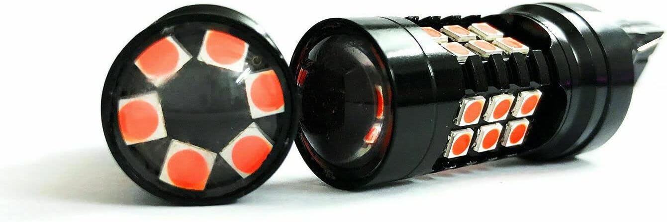 7443 Red LED Strobe Brake Lights Bulbs for Honda Accord Civic CR-V Element FIT Odyssey Pilot 1995-2015