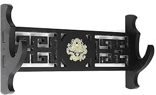 Suporte de espada 1/2/3/4 camada suporte de parede Samurai suporte preto espada Samurai japonesa suporte Katana, dragão-1 chão