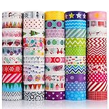 ❤️ Cinta decorativa única: el grupo de cintas de papel se caracteriza por una amplia variedad de cintas y tiene caracteres únicos, flores y estampados. El patrón es adecuado para imprimir para diferentes propósitos.