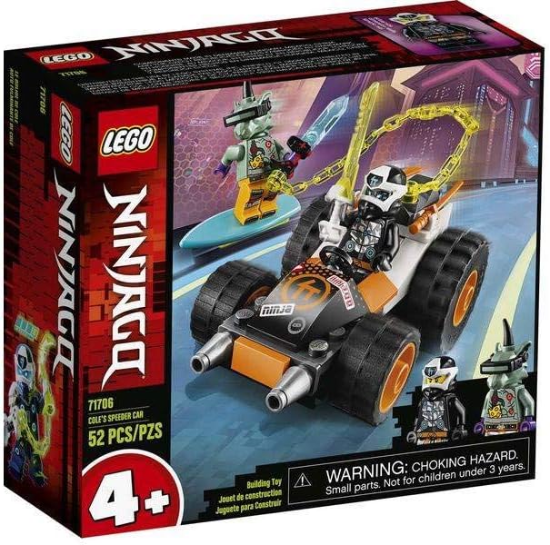 NINJAGO Cole’s Speeder Car 71706 Ninja Car Building Kit (52 Pieces)