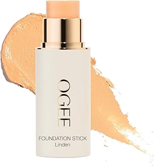 Ogee Sculpted Complexion Foundation Stick (Linden 1.25N/1.75N - Light Beige, Neutral Undertones) Full Coverage Foundation Makeup - Instantly Balance & Even Complexion - 70% Organic Ingredients