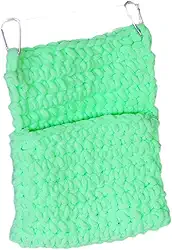 Cama suspensa macia para animais de estimação, cama para furão com gancho de metal, rede para porquinho-da-índia, rede para chinchila, e, Verde