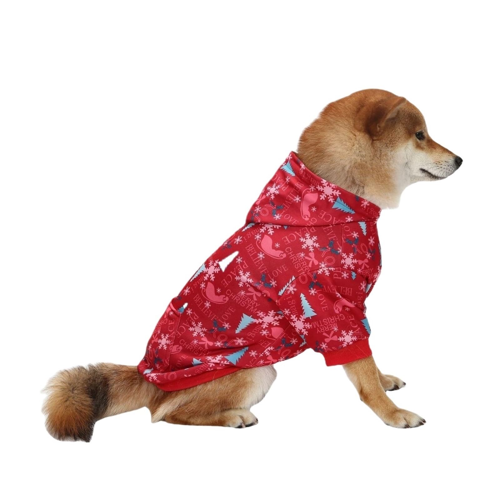 Sweat à capuche de Noël pour chien pull anti-froid hiver