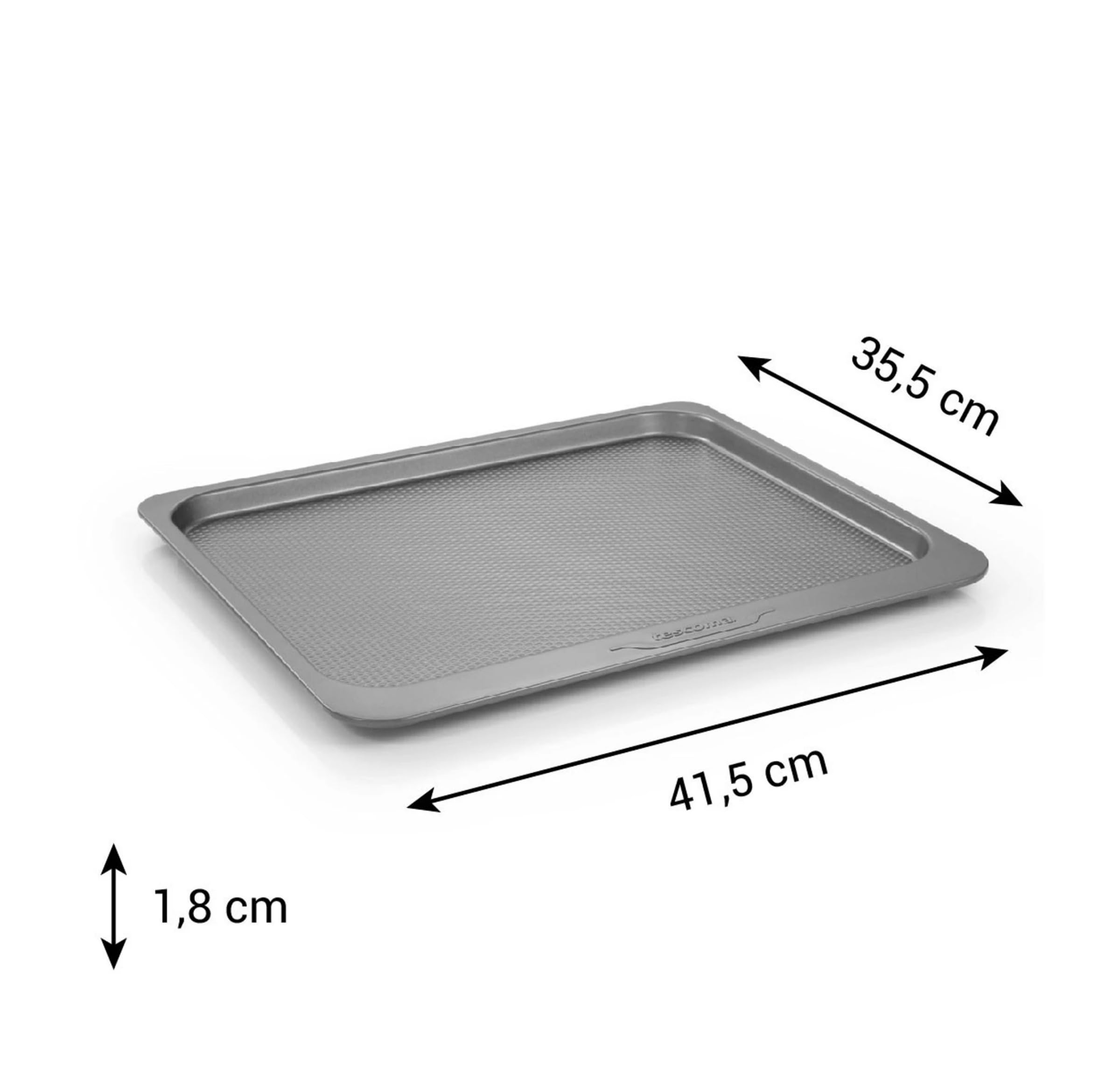 Tescoma 623602 Teglia da forno antiaderente 41,5 x 35,5 cm, linea COMPACT