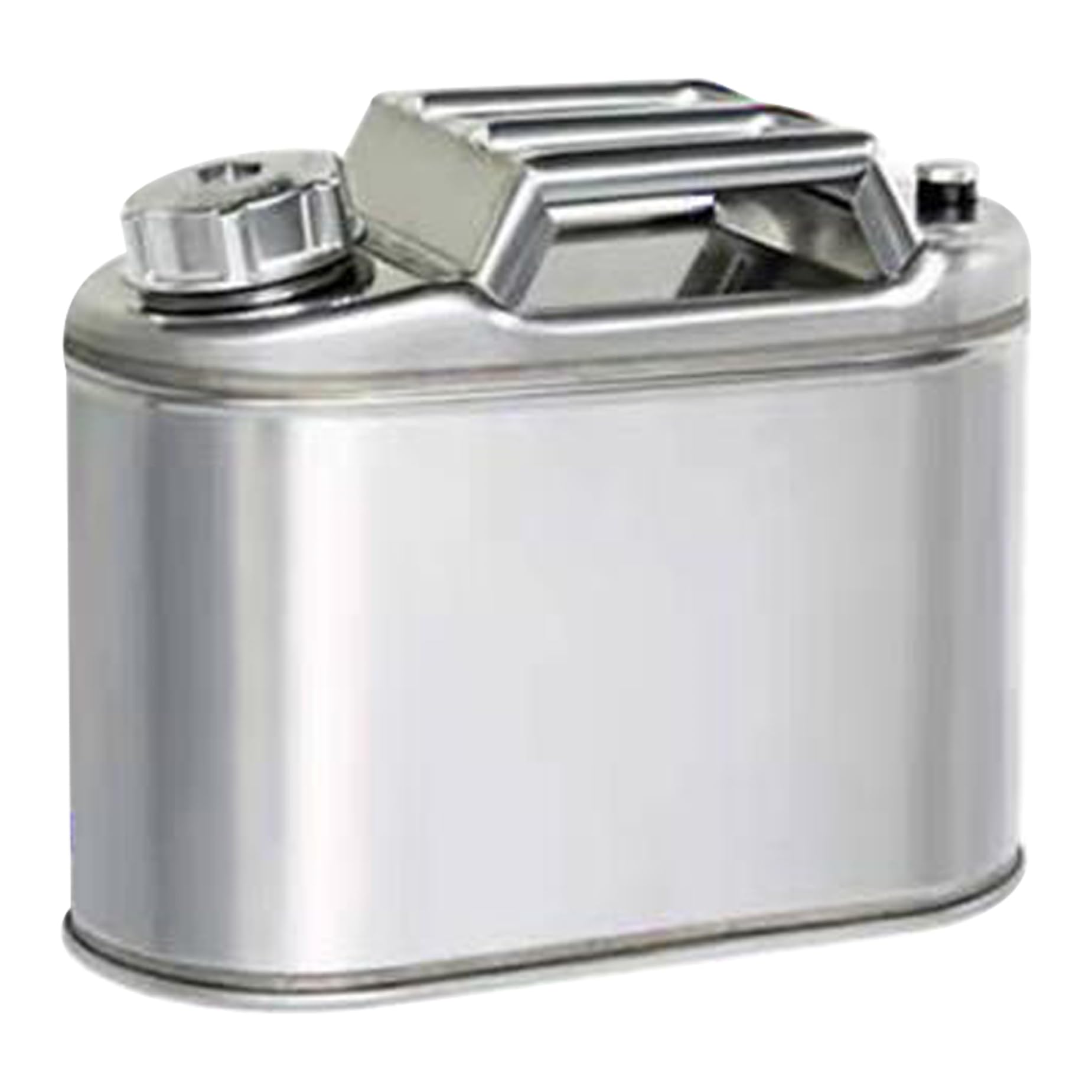 Bidon de carburant en acier inoxydable 5L avec tube d'huile jerrycan robuste 3 poignées