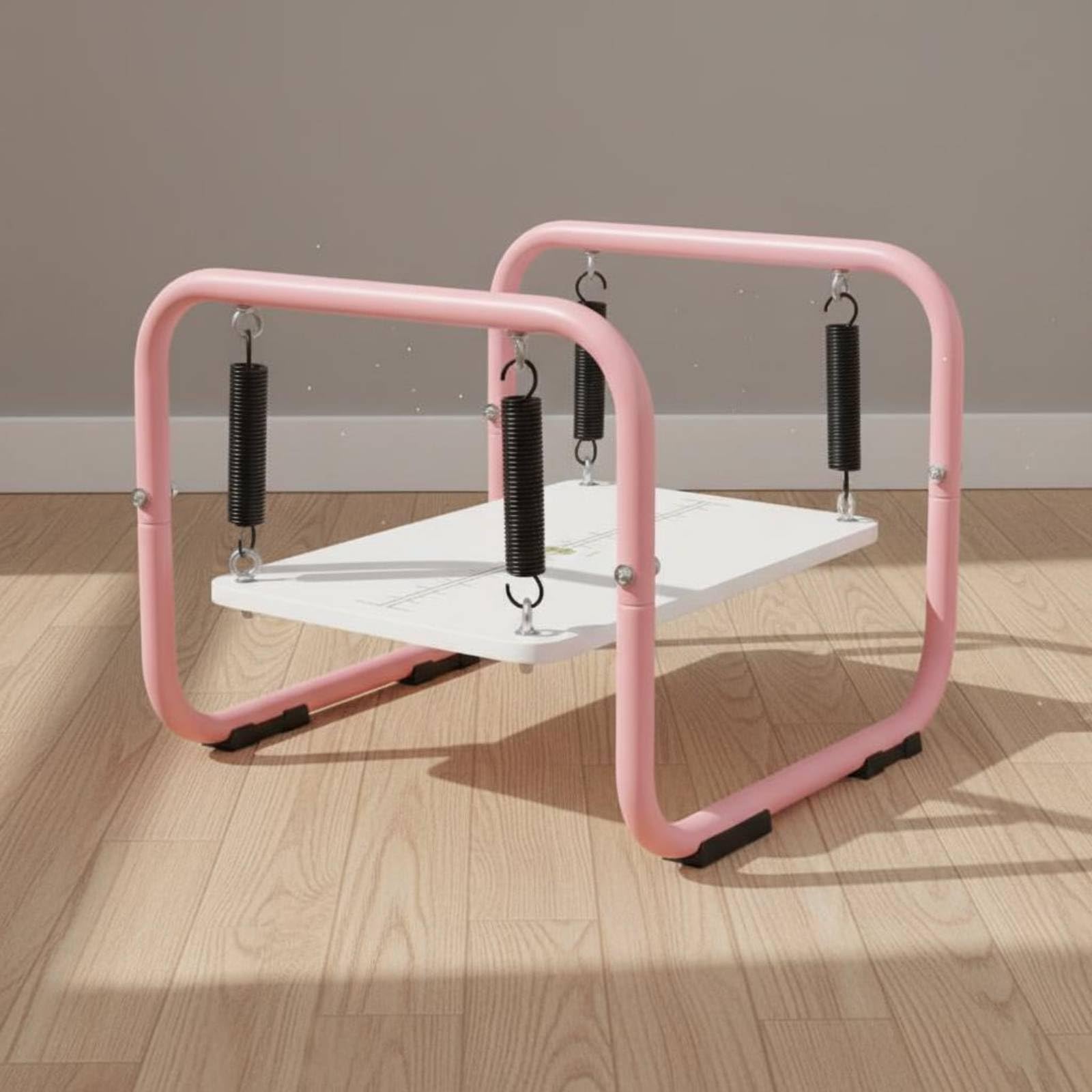 Milageto Tablero de Entrenamiento de Equilibrio Estabilidad Tabla Balanceo Resorte Superficie Inestable Acero Compromiso Postura Controlada Squats Lunges