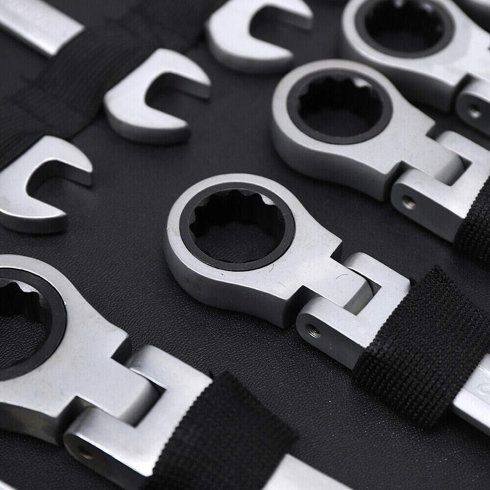 Set di chiavi combinate a cricchetto flessibili, 6-32 mm, 22 pezzi