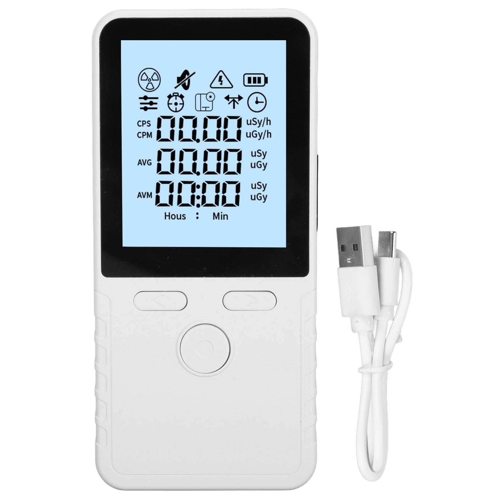 Geiger Counter Radiation Detector Nuclear Tester Measuring Range Lithium Battery for Environmental Monitoring