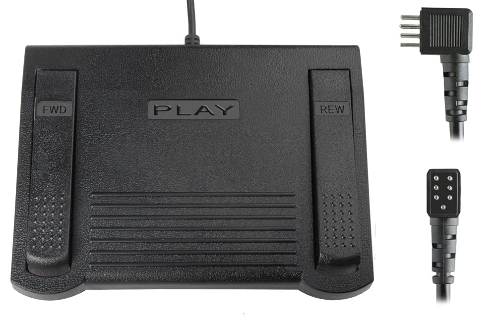 ECS LX-055-7 Lanier MedQuist Compatible Transcription Foot Pedal