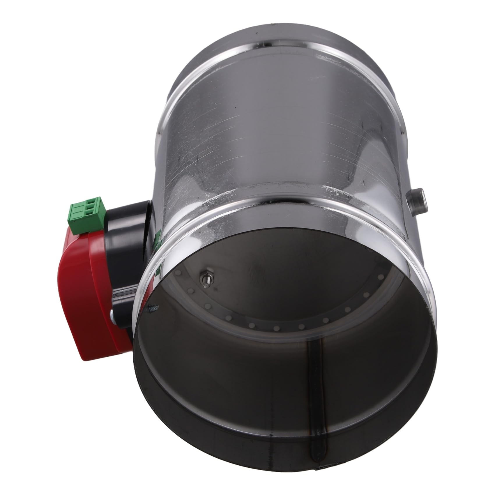 Válvula de Compuerta de Conducto de Aire Eléctrico de Acero Inoxidable de 125 mm, Compuerta de Aire Motorizada para Conductos de Aire HVAC, Accionamiento del Actuador de CA 220 V