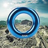 Tomantery Anillo de Escalada Redondo, Anillo de Trepadora sobre los Rapacs ácidos Superficie Lisa y Resistencia Al álcal Estable para Adultos para Escalar Caminar por Caminatas Caminatas