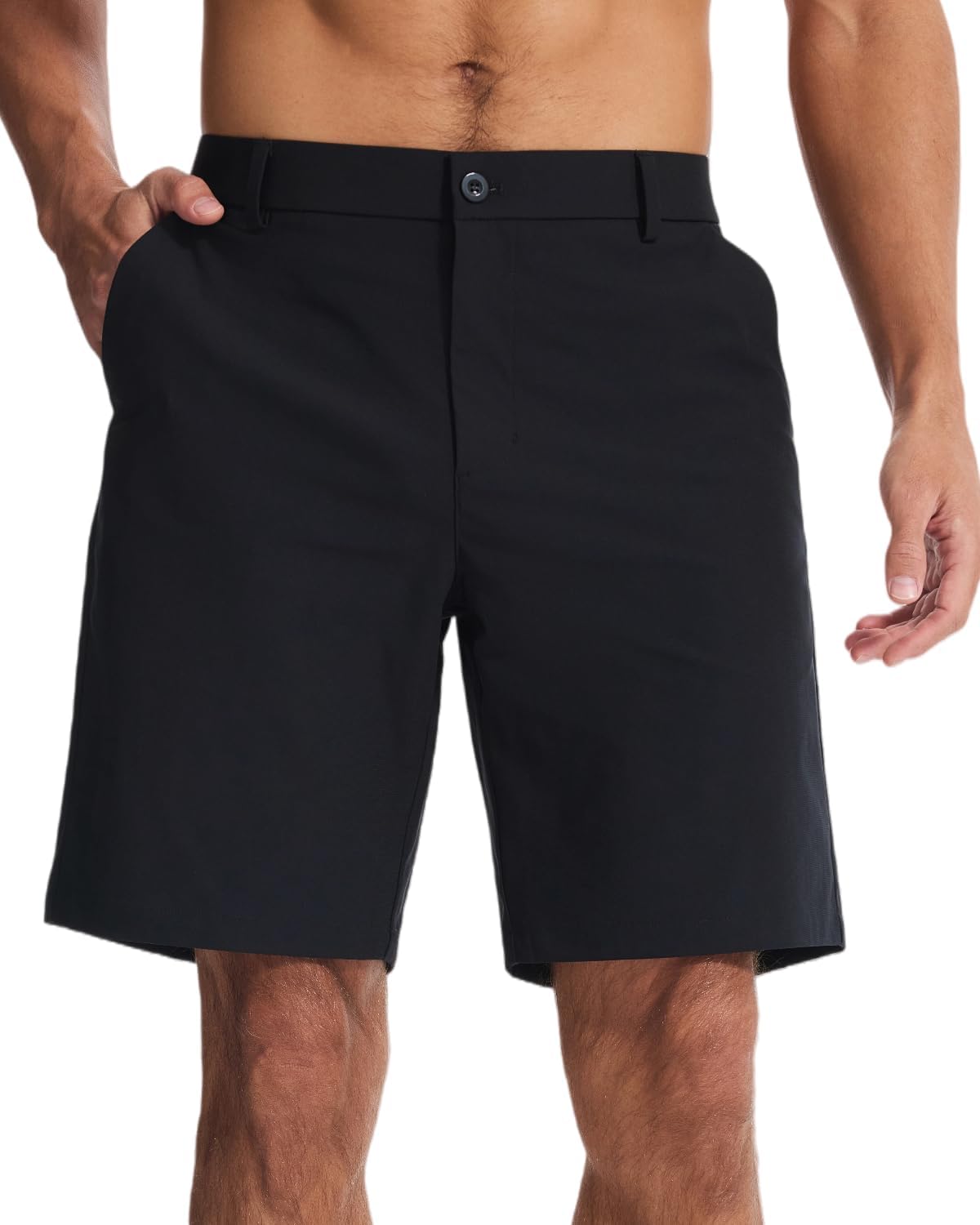 Men's Classic Fit 7/9/11 Inch Golf Shorts Lightweight Long Stretch Hiking Short with 4 Pockets for Casual Work