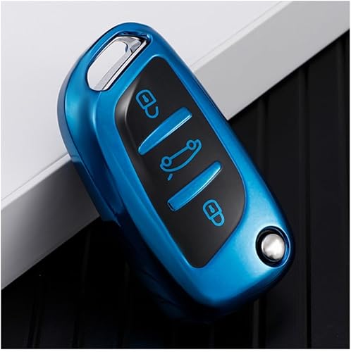 POCHY Key Fob Cover For Peugeot Citroen C1 C2 C3 C4 C5 Ds3 Ds4 Ds5 Ds6 Protector Accessories Soft Tpu Car Folding Key Bag Cover Case Shell Keychain