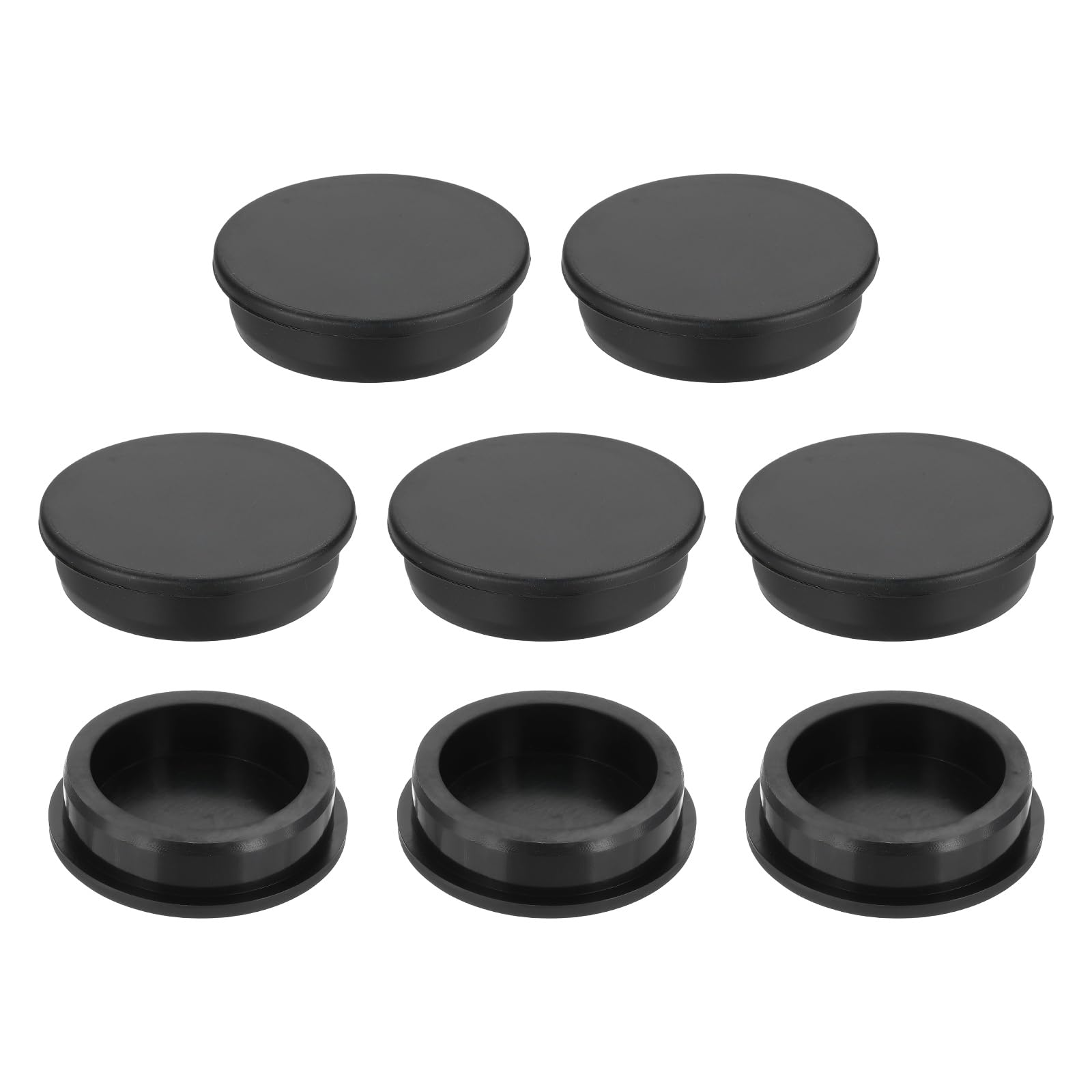 Bouchon en silicone pour trou 58.6mm QUARKZMAN obturateur type T noir de finition, lot de 8
