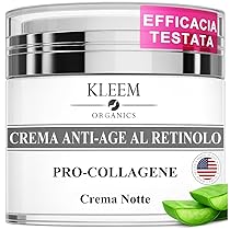 Crema Viso Antirughe Acido ialuronico con Retinolo e Collagene – Eletta Miglior Crema Antirughe Donna e Uomo per Rughe, Macchie Scure e Linee Sottili – 50ml