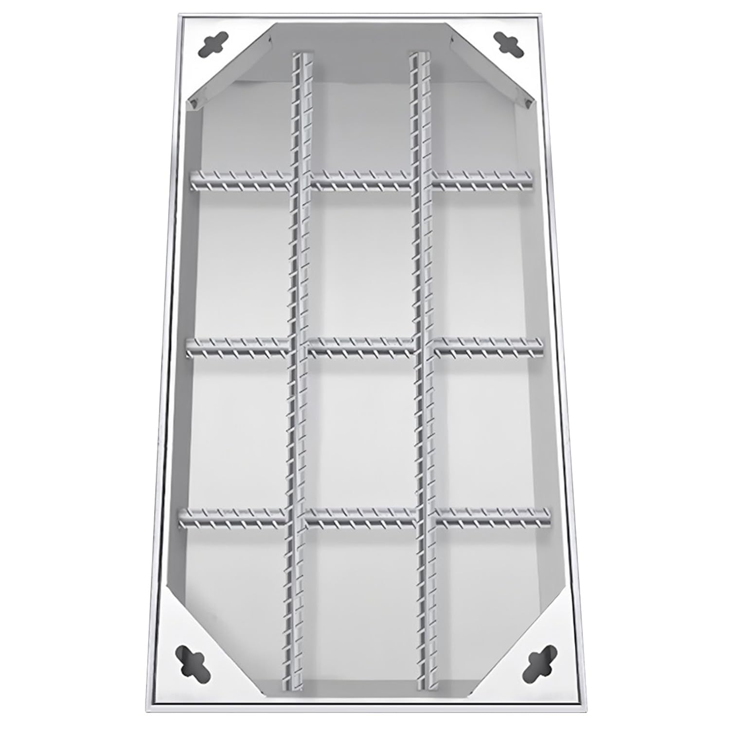 Osłony odpływowe ze stali nierdzewnej 304 40 x 50 cm i design Sk Design kraty wewnątrz/na zewnątrz uniwersalne s do domu i ogrodu