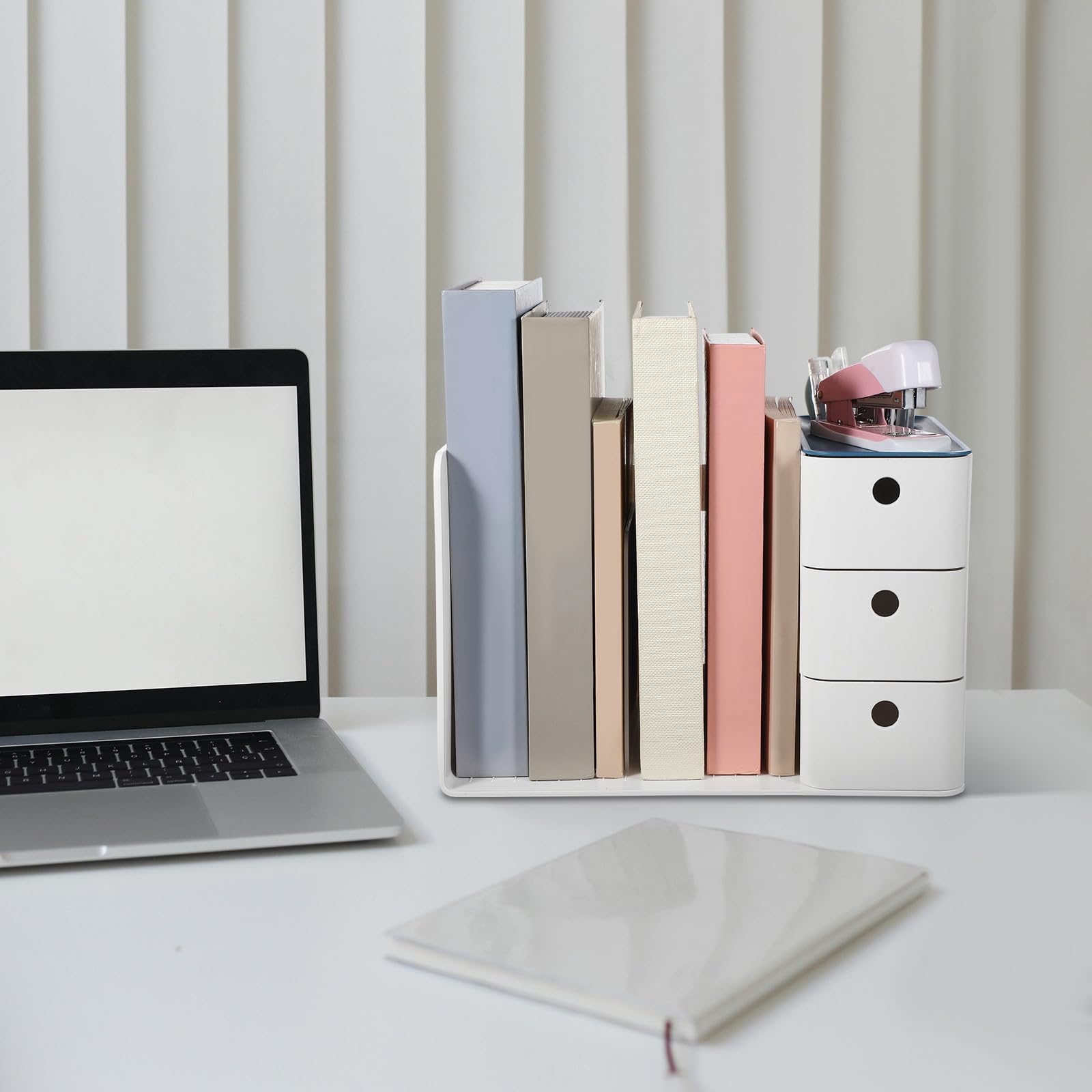 VILLCASE Schreibtischschubladen Organizer aus Kunststoff Kleiner Multifunktionaler Aufbewahrungsbox in Blau Platzsparend für Büro Make Up und Schreibtischzubehör