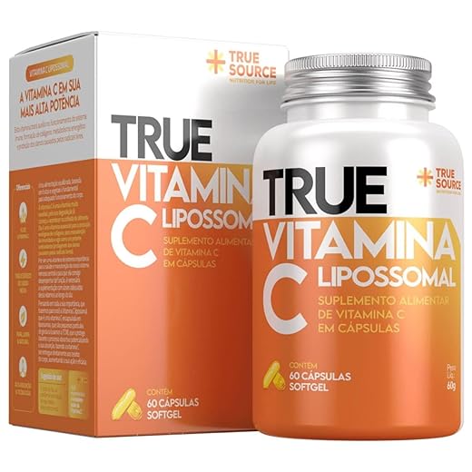 True Vitamina C Lipossomal (60 softgels), Único