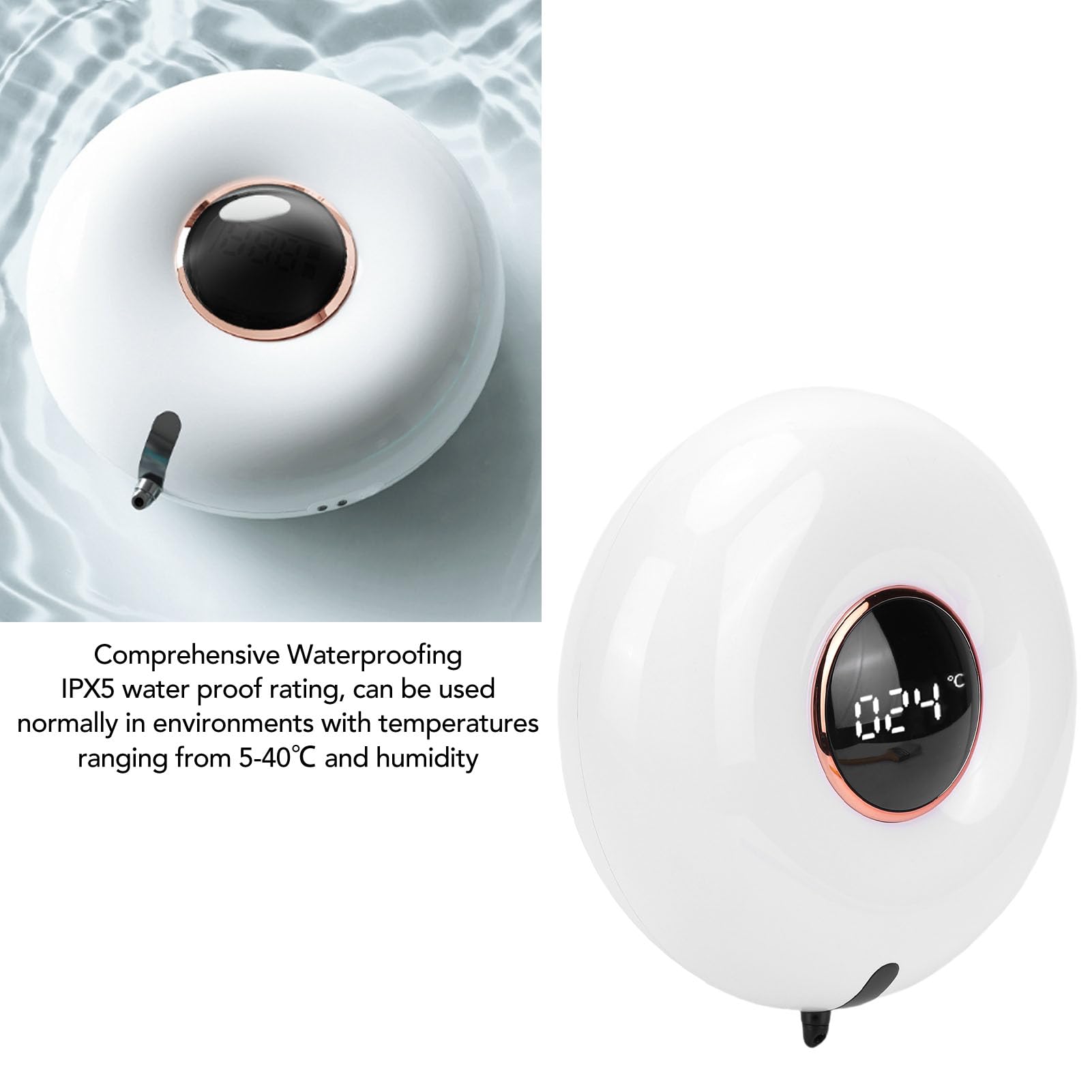 Dispensador automático de jabón espumoso 280ml montado en la Pared con Pantalla