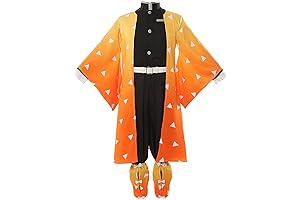 Tanjiro Zenitsu Giyuu Cosplay Costume Kimono Outfit