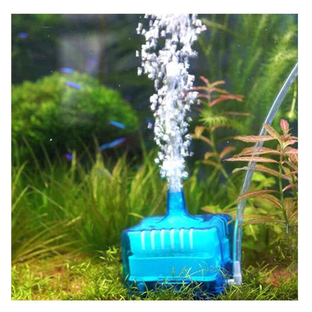 FRIRODSAY Fish Tank Filter Aquarium Sponge Filter Quiet Small Filter for 1-20 Gallon Aquariums Detachable with Activated Carbon and Air Stone Blue (Air Pump and Air Hose not Included)
