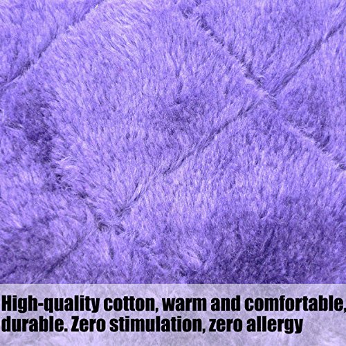 Winter Warm Bird Nest House Shed Hut Hanging Hammock Finch Cage Plush Fluffy Birds Hut Hideaway For Hamster Parrot Macaw Budgies Eclectus Parakeet Cockatiels Cockatoo Lovebird (L, Purple) #TOP3