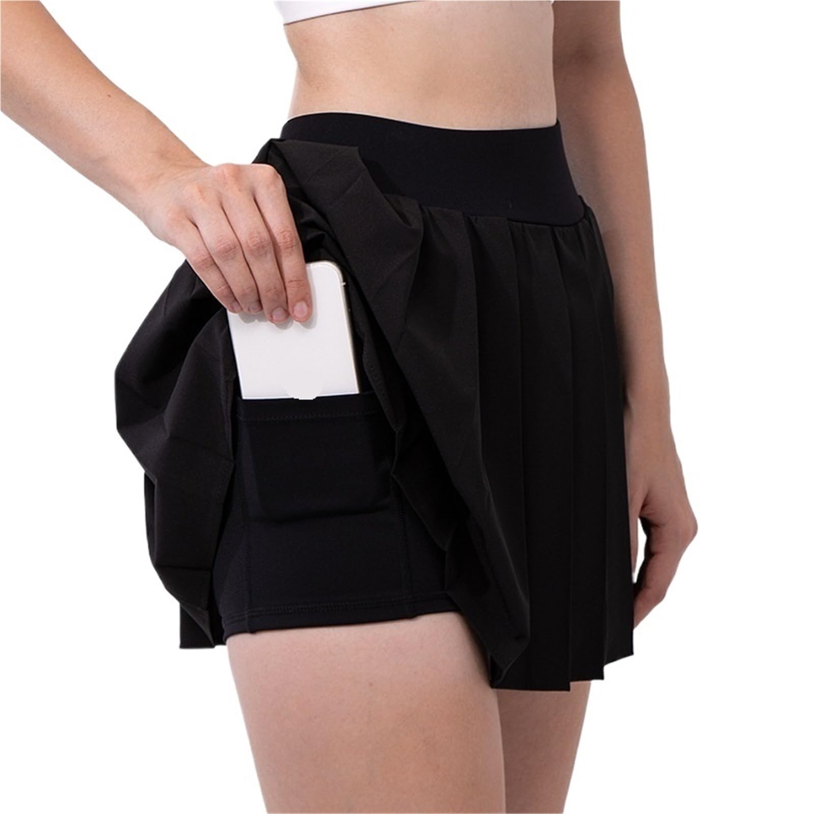 Falda de Tenis Falda de Golf Deportiva, Yoga, Falda Corta Plisada, Secado rápido, for Exteriores, Correr, Gimnasio, Ligera
