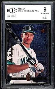 1994 SP 15 Alex Rodriguez Rookie Card BGS BCCG 9 Near